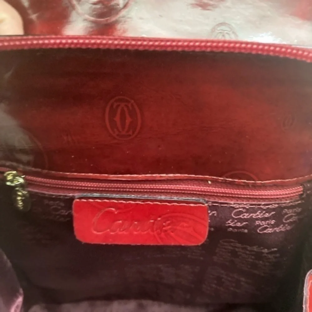 Cartier birthday burgandy vintage backpack